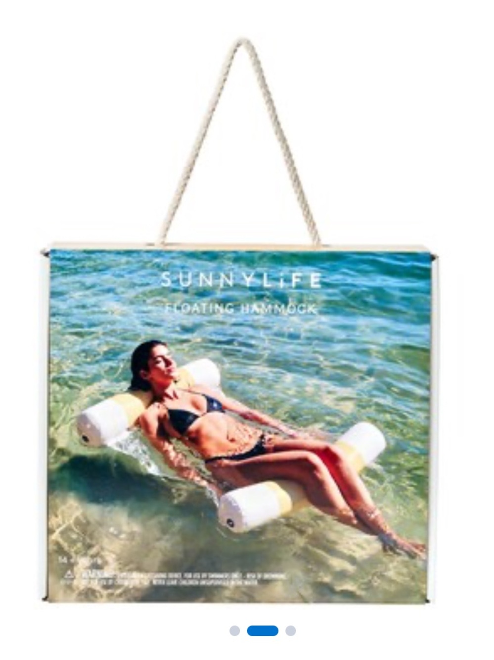 SUNNYLiFE Floating Hammock La Mer Limon